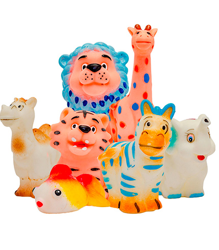 JGO. DIDAC.  ANIMALES DE SELVA   X 7