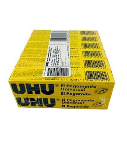 PEGA UHU LIQUIDA 20 ML MANUALIDADES (12) 1 PEGA UHU LIQUIDA 20 ML MANUALIDADES (12)