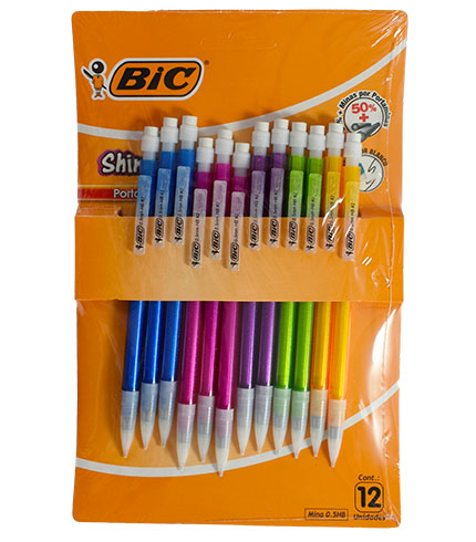 PORTAMINAS BIC  0.5  SHIMMERS (12)