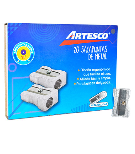 00309 SACAPUNTAS ARTESCO ALUMINIO 1/S (20) - Image 1