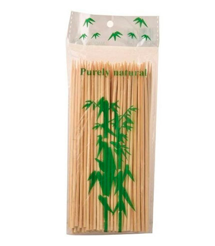 PALOS  DE PINCHO BAMBU 30 cm  X 100  Unds   *4mm