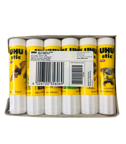 PEGA EN BARRA UHU 21 GR BLANCA (12-120) 1 PEGA EN BARRA UHU 21 GR BLANCA (12-120)