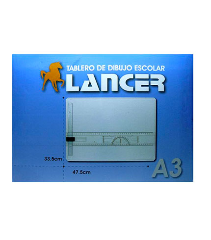 TABLERO  DIBUJO A-3 LANCER  47 X 33  PLASTICO