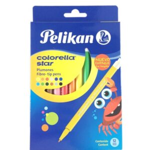 MARCADOR PELIKAN  X 12 C. COLORELLA LARGO (70)