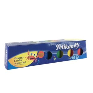 TEMPERA PELIKAN X 6  PINCEL + PALETA (40)