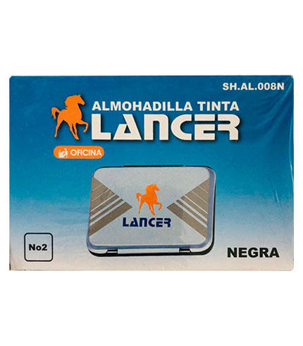 ALMOHADILLA LANCER METAL C/TINTA NEGRA