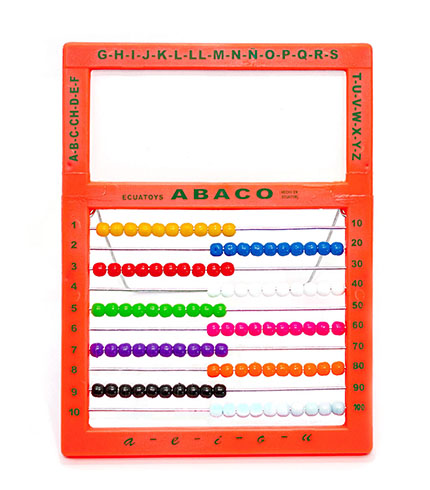 ABACO DE 100 BOLAS PLASTICO DOBLE PIZARRA JP-461 1 ABACO DE 100 BOLAS PLASTICO DOBLE PIZARRA JP-461