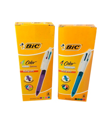 BOLIGRAFO BIC 4 MINAS 4 COLORES FASHION (6) 1 BOLIGRAFO BIC 4 MINAS 4 COLORES FASHION (6)