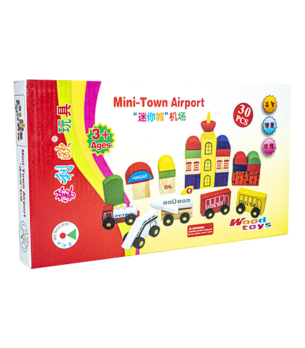 JGO. DIDAC.  MINI AEROPUERTO MADERA X 30 PZ H8630