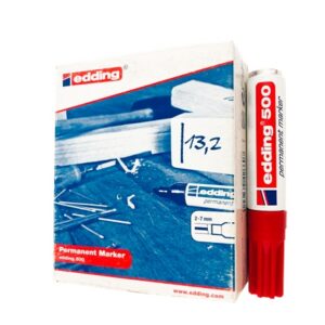 MARCADOR EDDING 500  ROJO
