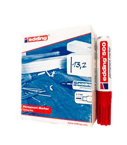 MARCADOR EDDING 500 ROJO 1 MARCADOR EDDING 500 ROJO