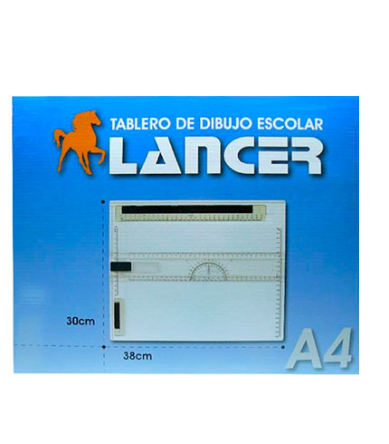TABLERO  DIBUJO A-4 LANCER  38 X 30   PLASTICO
