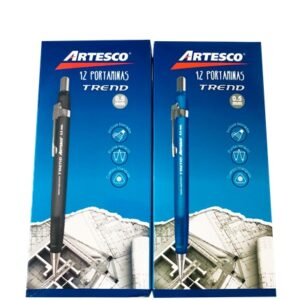 PORTAMINAS ARTESCO TREND 601  0.5  AZUL Y NEGRO