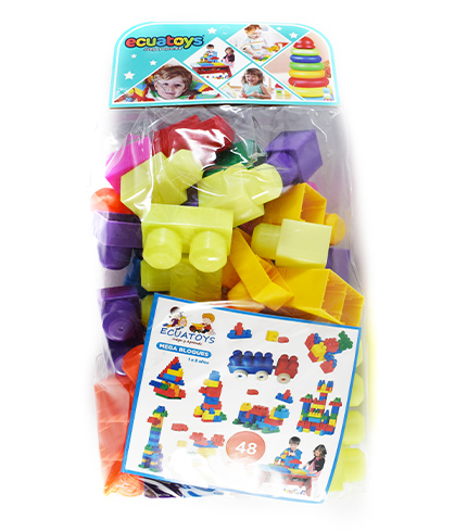 JGO. DIDAC.  BLOQUES-LEGOS X 48 PZS