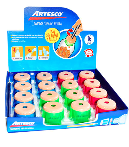 04777 SACAPUNTAS PLASTICO ARTESCO PARA BOTELLA (16) - Image 1