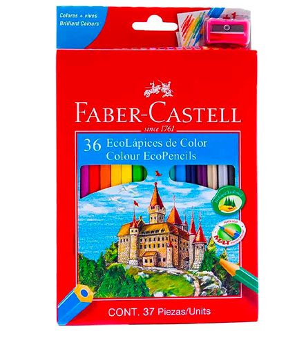 PINTURA F.CASTELL X 36 + SACAPUNTAS (4)