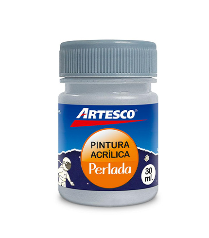 PINTURA ARTESCO ACRILICA 30 ML PLATA PERLADA