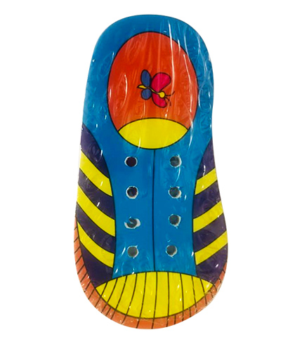 JGO. DIDAC.  ZAPATO PEQUENO DE ENHEBRAR MADERA