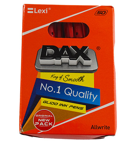 BOLIGRAFO  DAX ALLWRITE CLEAR CUT P.F.  ROJO (12)