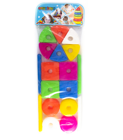 JGO. DIDAC.  FIGURAS GEOMETRICAS X 18 PZS.