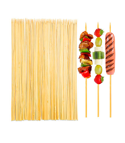 PALOS  COCTEL-BROCHETAS  DE 25 CM