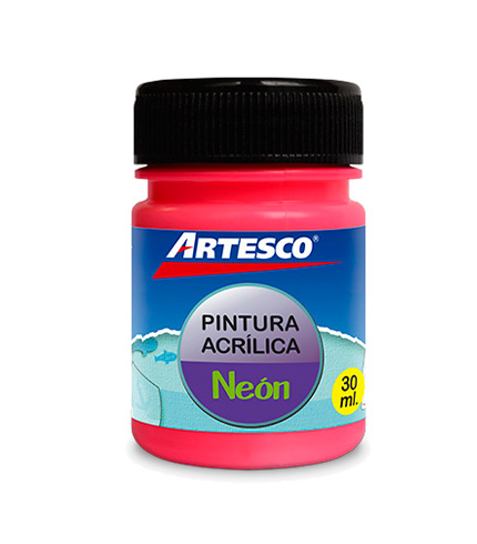 PINTURA ARTESCO ACRILICA 30 ML ROSADA NEON