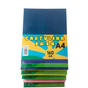 CARTULINA IRIS A-4  X 100  AZUL