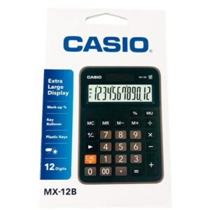 CALCULADORA CASIO DE MESA MX-120B  12 DIGITOS
