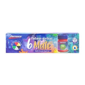 PINTURA ARTESCO ACRILICA X 6 COL. MATE  (24)