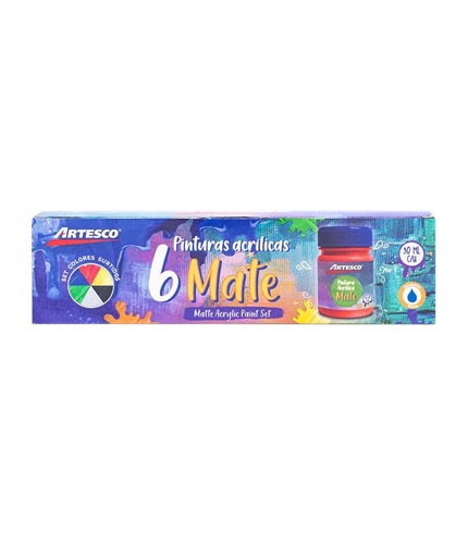 PINTURA ARTESCO ACRILICA X 6 COL PINTURA ARTESCO ACRILICA X 6 COL. MATE (24)