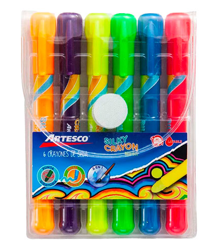 03045 CRAYONES ARTESCO DE SEDA NEON JUMBO X 6 C. - Image 1